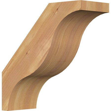 Ekena Millwork 5 1/2"W x 14"D x 14"H Funston Smooth Knee Brace, Western Red Cedar BRC06X14X14FST00SWR